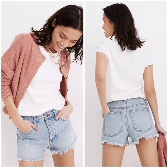 MADEWELL Relaxed Denim Shorts in Cedarcroft Wash - Picture 1 of 10